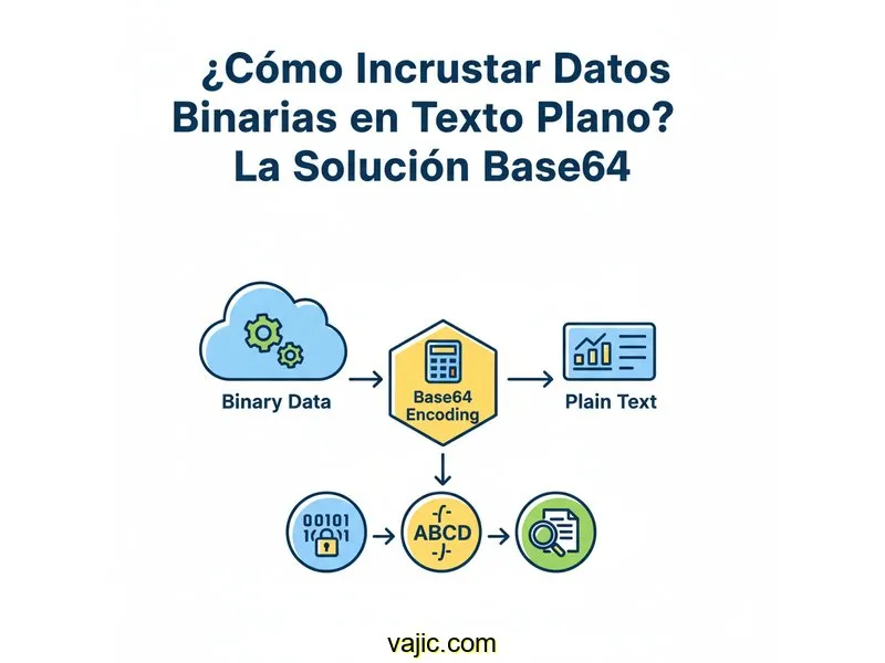 ¿Cómo Incrustar Datos Binarios en Texto Plano? La Solución Base64