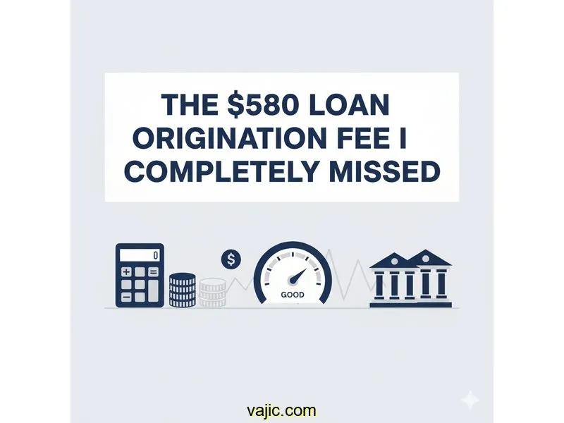 The 580 Loan Origination Fee I Completely Missed
