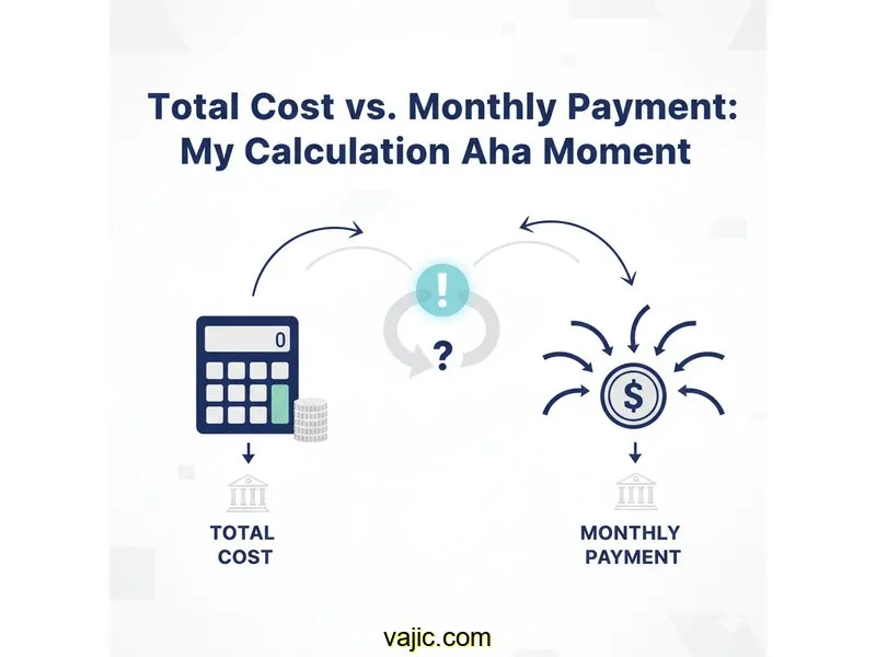 Total Cost vs. Monthly Payment: My Calculation Aha Moment