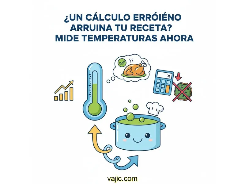 ¿Un Cálculo Erróneo Arruina tu Receta? Mide Temperaturas Ahora
